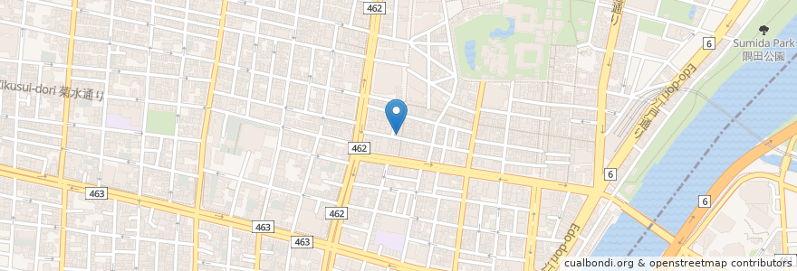 Mapa de ubicacion de Narita en Japan, 東京都, 台東区.