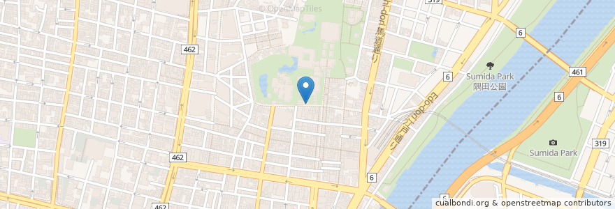 Mapa de ubicacion de Asakusa Menchi en Japon, Tokyo, 台東区.