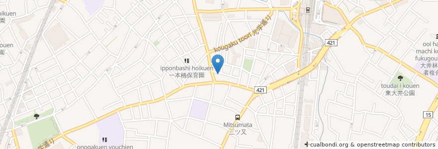 Mapa de ubicacion de OOIMACHI WAKA en Japan, Tokyo, Shinagawa.