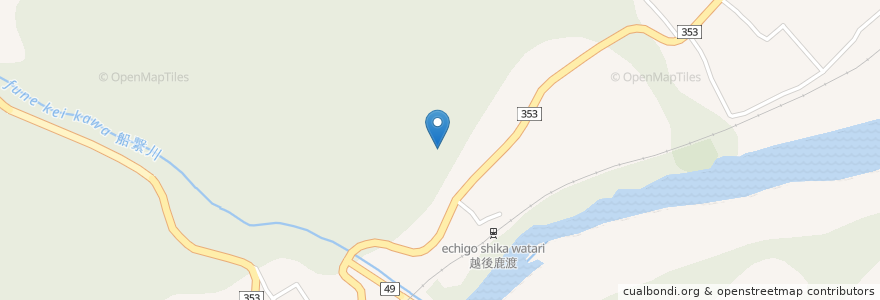 Mapa de ubicacion de 高龍神社 en Japão, 新潟県, 中魚沼郡, 津南町.