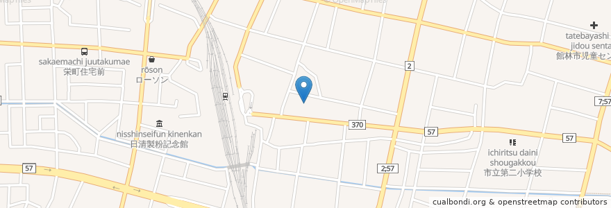 Mapa de ubicacion de 雅 遊食倶楽部 en 日本, 群馬県, 館林市.