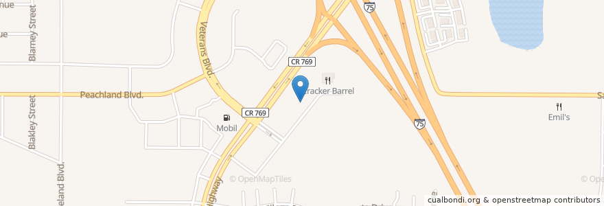 Mapa de ubicacion de Waffle House en Stati Uniti D'America, Florida, Charlotte County.