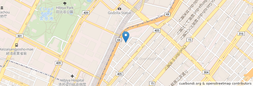 Mapa de ubicacion de 東生園 en Japonya, 東京都, 千代田区.