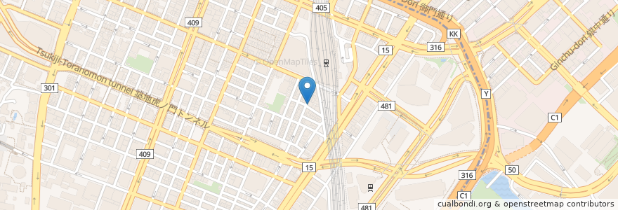 Mapa de ubicacion de 天下一 新橋店 en 日本, 东京都/東京都, 港區.