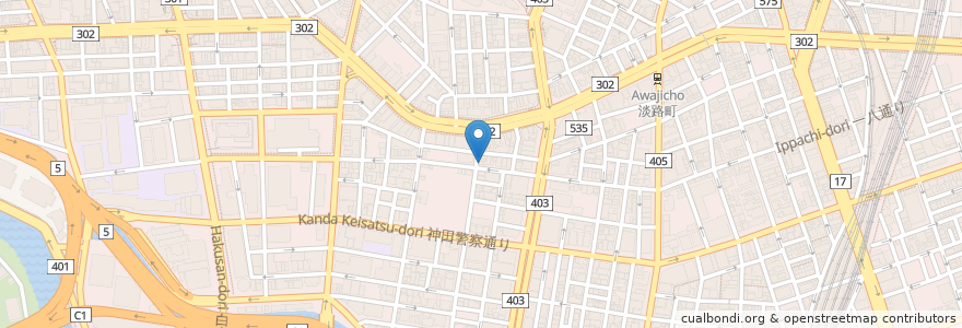 Mapa de ubicacion de ほん田 en Japon, Tokyo, 千代田区.