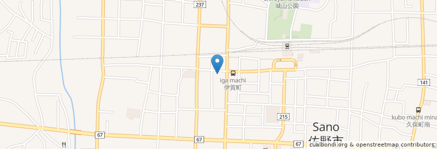Mapa de ubicacion de ちゃこや en 일본, 도치기현, 佐野市.