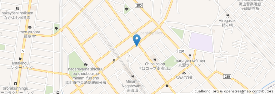 Mapa de ubicacion de ガスト en Japan, Chiba Prefecture, Nagareyama.