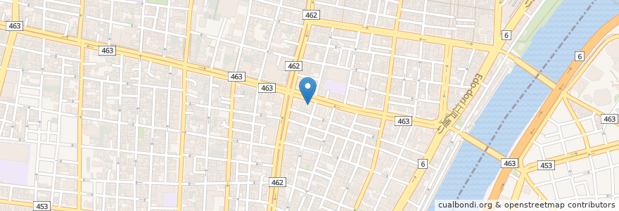 Mapa de ubicacion de サイゼリヤ en Japonya, 東京都, 台東区.