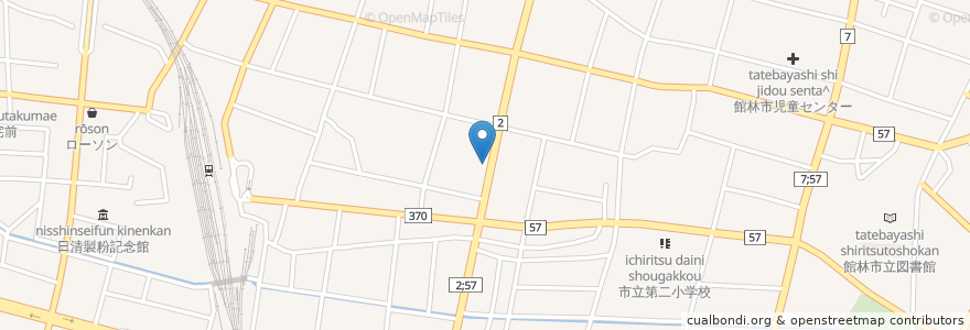 Mapa de ubicacion de かわしま薬局 en Japón, Prefectura De Gunma, 館林市.