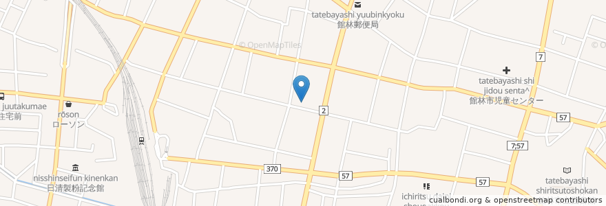 Mapa de ubicacion de ビッグムーン en Jepun, 群馬県, 館林市.