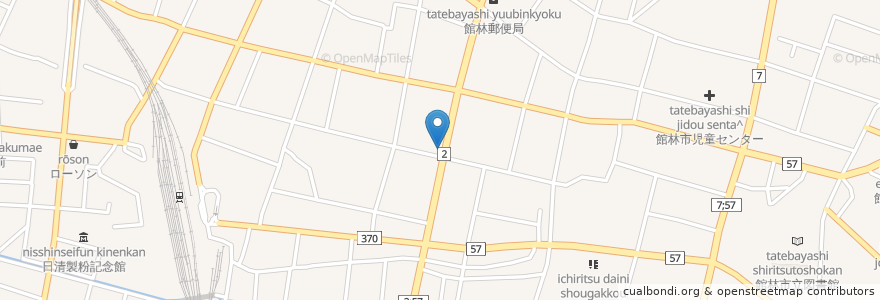 Mapa de ubicacion de ファッションパブ エルメス en 일본, 군마현, 館林市.