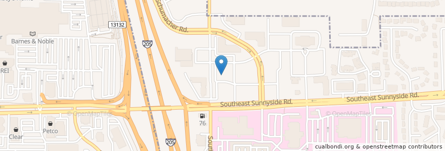 Mapa de ubicacion de Sunnyside Health Clinic en Amerika Syarikat, Oregon, Clackamas County.