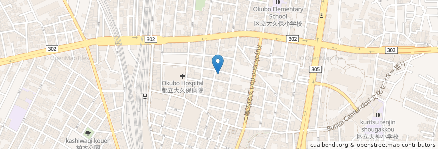 Mapa de ubicacion de ホテル・ブロンモード en 日本, 東京都, 新宿区.