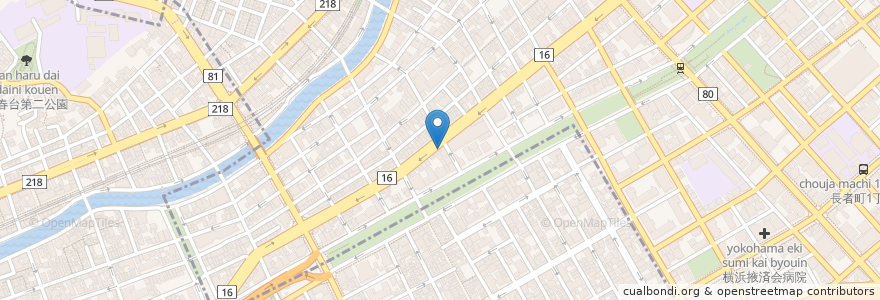 Mapa de ubicacion de 寿々喜家 曙町店 en ژاپن, 神奈川県, 横浜市, 中区.