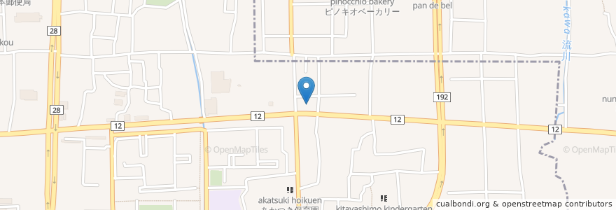 Mapa de ubicacion de お好み焼き たんぽぽ en 日本, 大阪府, 松原市, 北区.