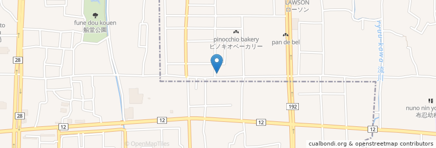 Mapa de ubicacion de 法願寺 en 日本, 大阪府, 松原市.