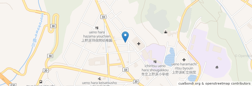 Mapa de ubicacion de さくら調剤薬局 en Japão, 山梨県, 上野原市.