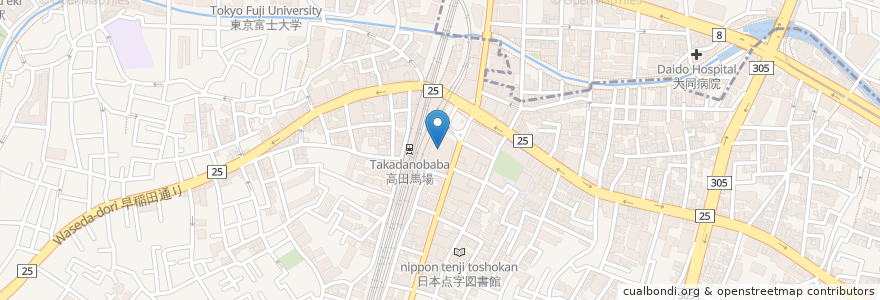 Mapa de ubicacion de Sushiro Big box en Japan, Tokyo, Shinjuku.