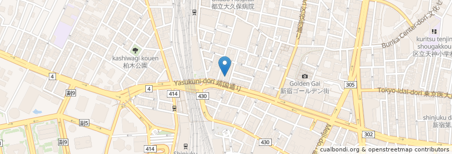 Mapa de ubicacion de Kappa Zushi en Japon, Tokyo, Shinjuku.
