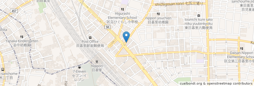 Mapa de ubicacion de たらく en Japonya, 東京都, 台東区.