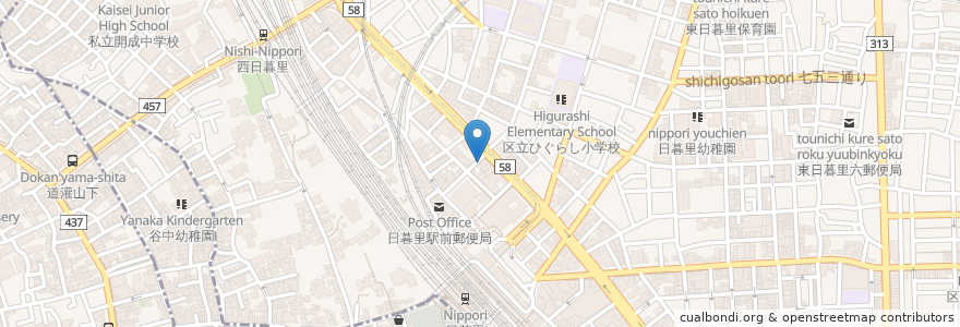 Mapa de ubicacion de 一由そば en Giappone, Tokyo, 台東区.
