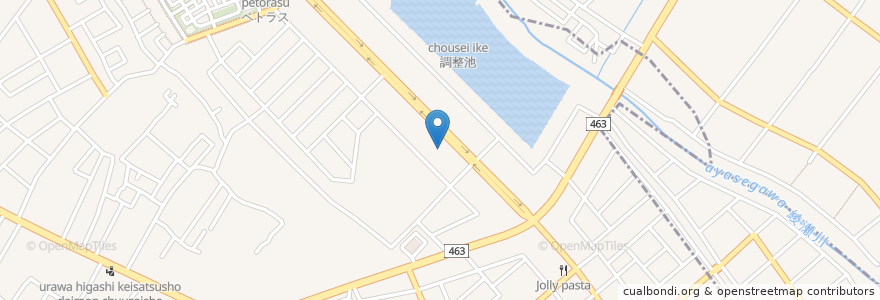 Mapa de ubicacion de らあめん花月嵐浦和美園店 en Japan, Präfektur Saitama, Saitama, 緑区.