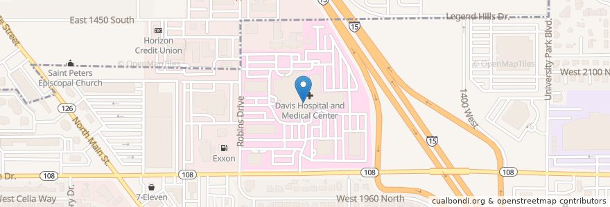 Mapa de ubicacion de James Ammon, RPh en Verenigde Staten, Utah, Davis County, Clearfield, Layton.