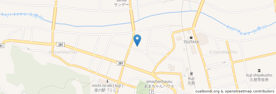 Mapa de ubicacion de サージャ・タージマハル en Japan, Präfektur Iwate, 久慈市.