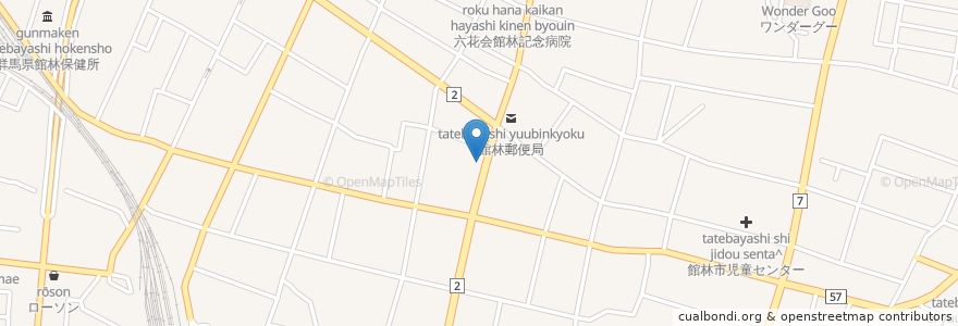 Mapa de ubicacion de フィリピンパブAmi en Japón, Prefectura De Gunma, 館林市.
