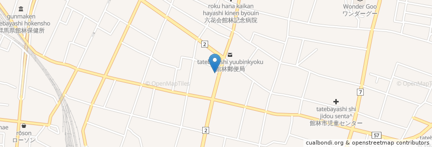 Mapa de ubicacion de Campus18 en ژاپن, 群馬県, 館林市.
