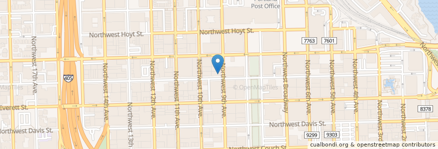 Mapa de ubicacion de PDX Contemporary Art en Amerika Birleşik Devletleri, Oregon, Portland, Multnomah County.