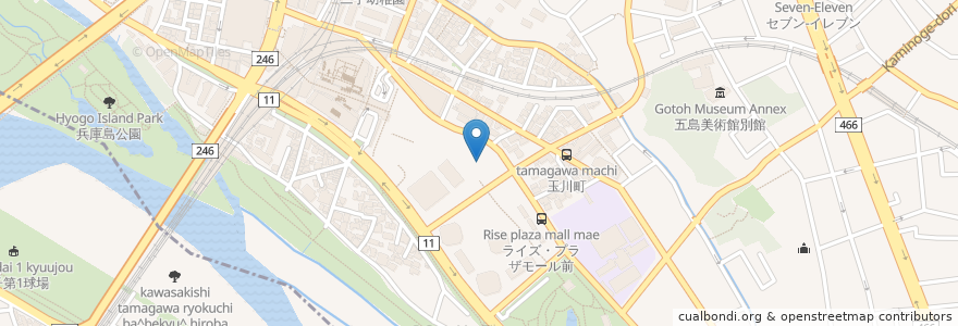 Mapa de ubicacion de 100本のスプーン en Giappone, Tokyo, 世田谷区.