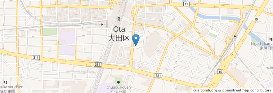 Mapa de ubicacion de とんかつ檍のカレー屋 いっぺこっぺ en Japan, Tokyo, Ota.