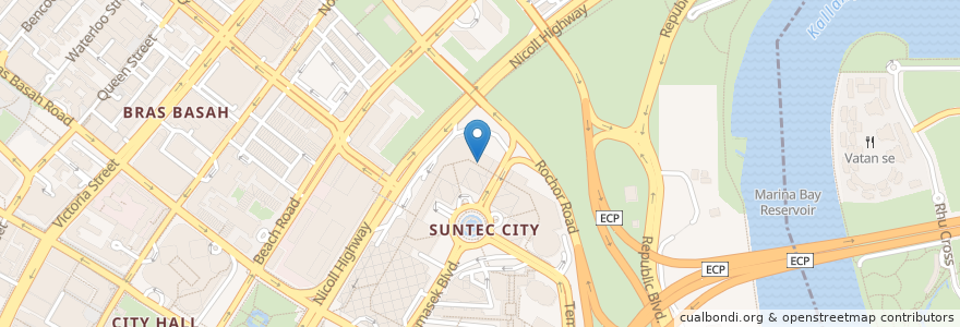 Mapa de ubicacion de Hollie Singapore Suntec City en Singapura, Central.
