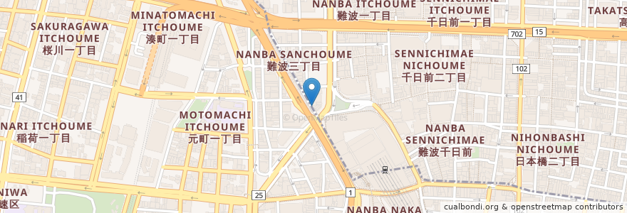 Mapa de ubicacion de ぎょうざ専門店2号店 en Japon, Préfecture D'Osaka, 大阪市.