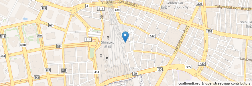 Mapa de ubicacion de Ippudo Lumine EST Ramen en Japão, Tóquio, 新宿区.