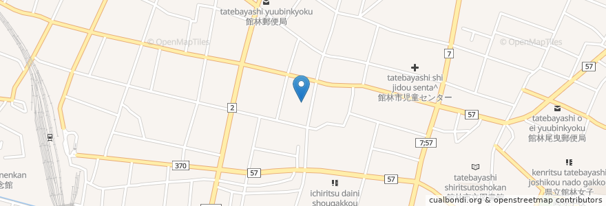 Mapa de ubicacion de 雪月花 en Japonya, 群馬県, 館林市.