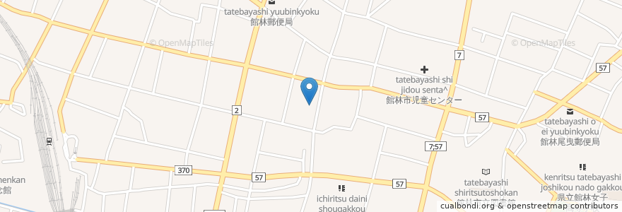Mapa de ubicacion de HONEY BEE en Japón, Prefectura De Gunma, 館林市.