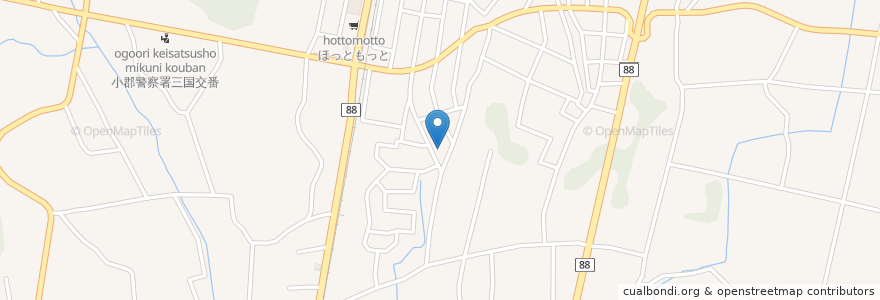 Mapa de ubicacion de 古賀公民館 en Япония, Фукуока, 小郡市.