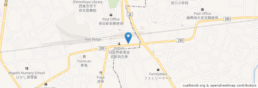Mapa de ubicacion de 豚バラそば en Japonya, 東京都, 練馬区.