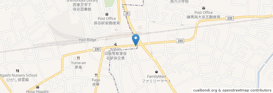 Mapa de ubicacion de 野口調剤薬局 en Japão, Tóquio, 練馬区.