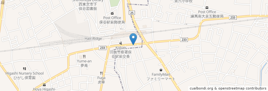 Mapa de ubicacion de CoCo壱番屋 en Japan, Tokio, 練馬区.