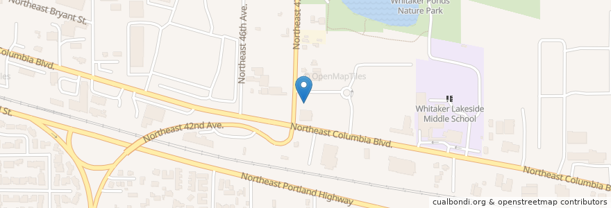 Mapa de ubicacion de Subway en 美利坚合众国/美利堅合眾國, 俄勒冈州/俄勒岡州, Portland, Multnomah County.