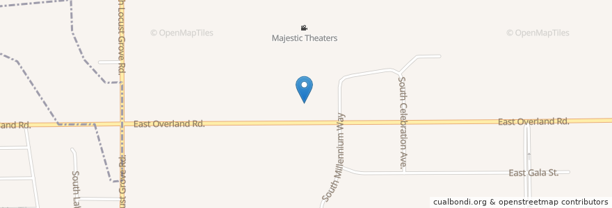 Mapa de ubicacion de Boise Fry Co. en Amerika Birleşik Devletleri, Idaho, Ada County, Meridian.