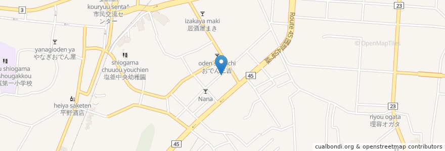 Mapa de ubicacion de 末廣庵 en Japão, 宮城県, 塩竈市.