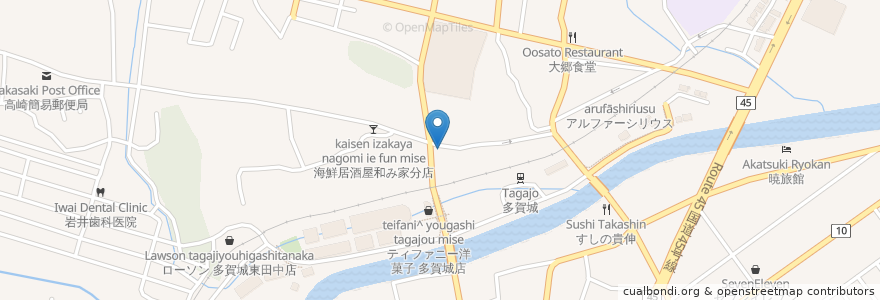 Mapa de ubicacion de 居酒屋 CHA-CHA en ژاپن, 宮城県, 多賀城市.
