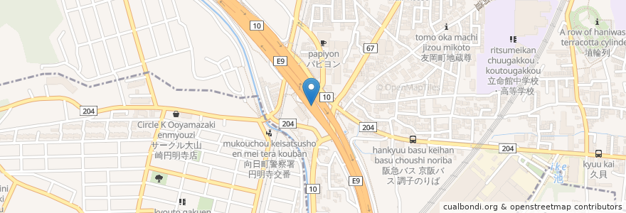 Mapa de ubicacion de @Parking en Japonya, 京都府, 長岡京市.