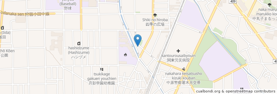 Mapa de ubicacion de さこう耳鼻咽喉科クリニック en ژاپن, 神奈川県, 川崎市, 中原区.