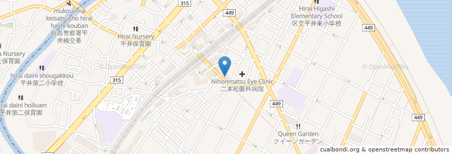 Mapa de ubicacion de 紅とん en Japan, Tokio, 江戸川区.