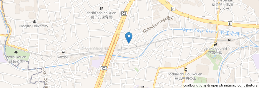 Mapa de ubicacion de サイノ en 日本, 东京都/東京都, 新宿区/新宿區.
